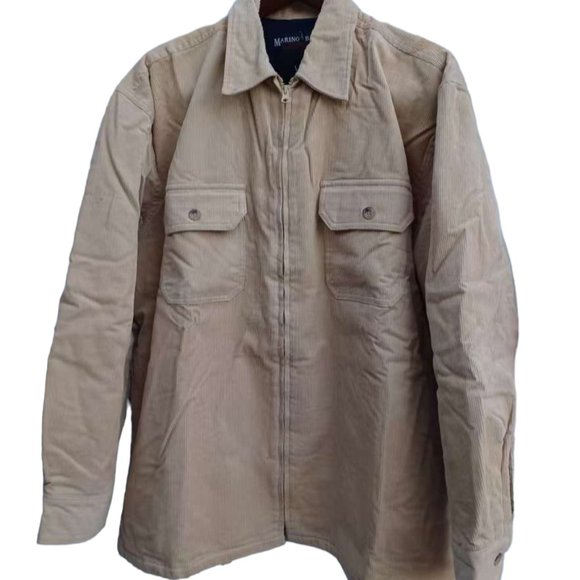 Marino Bay Men’s Tan Color Cotton Jacket Size Large - Picture 1 of 3